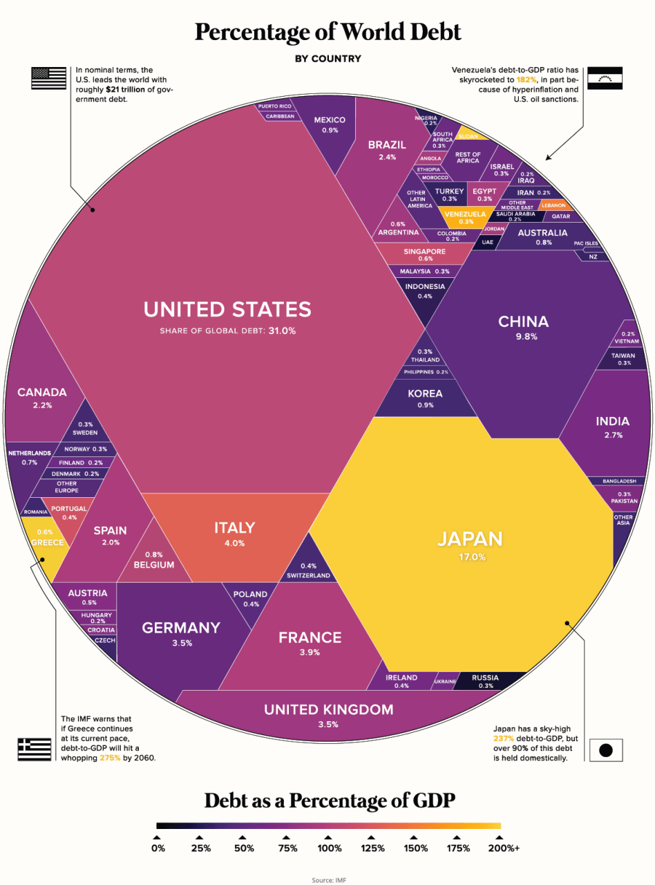 FIGURA 3: RIPARTIZIONE DEBITO GLOBALE (IMF)